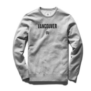 NWT Reigning Champ Embroidered “Vancouver” mid-weight terry sweatshirt Men XS